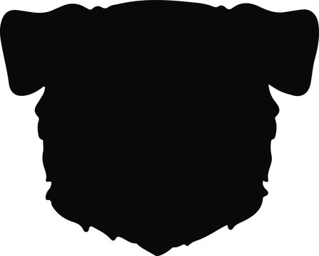 recommend clip art: Border Collie front head silhouette