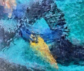 Abstract painting oil background texture.