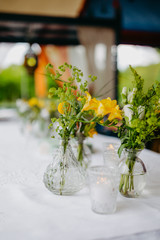 table arrangement at an event
