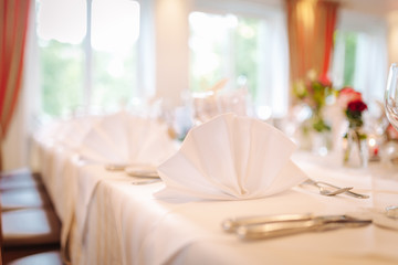 table arrangement at an event