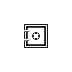 Bank safe icon. Finance symbol. Logo design element