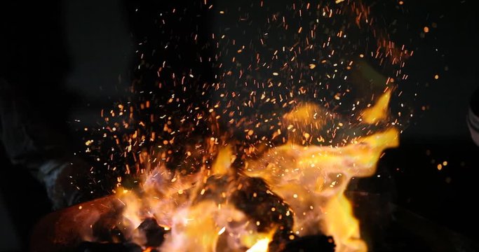 Entrepreneur small business owner using tablet and reading emails in industiral blacksmith shop