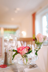 table arrangement at an event