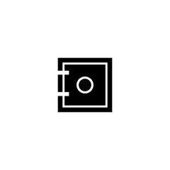 Bank safe icon. Finance symbol. Logo design element