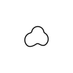 Cloud icon. Data safe symbol. Logo design element. Internet sign