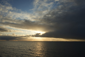 Fototapeta na wymiar Sonnenuntergang Nordsee