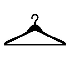 Hanger icon isolated on white background flat