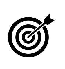 Target icon strategy symbol isolated on white vector