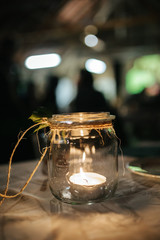candles at a wedding 