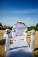 beautiful decor on a wedding day