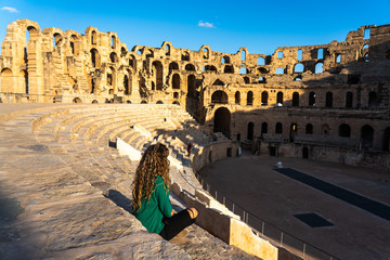 Amphitheatre of El Jem is an oval amphitheatre in the modern-day city of El Djem, Tunisia