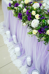 beautiful decor on a wedding day