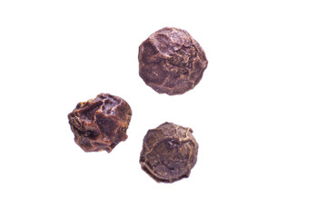 lack pepper on a white background
