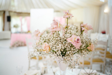 beautiful decor on a wedding day