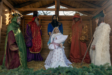 Naklejka premium Nativity scene in Kecskemet , Hungary