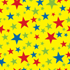 Seamless star wrapping paper pattern background