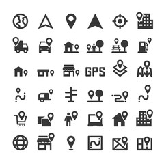 map marker icon location vector