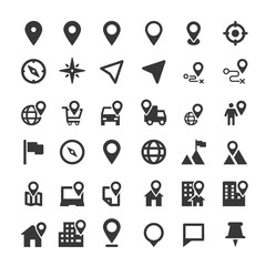 map marker icon location vector