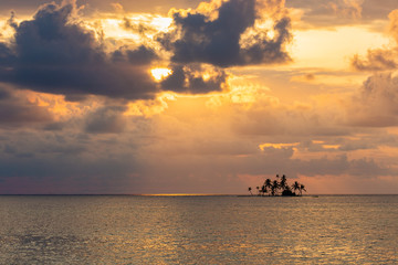 Tiny remote island in the San Blas, Panama