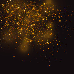 Gold sparks, stars 