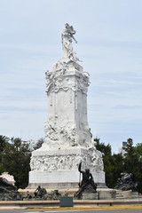 Fototapeta na wymiar statue of christopher columbus in barcelona spain