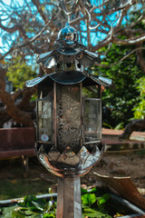 Fototapeta premium Lighting Lamp latern on the street in Asia