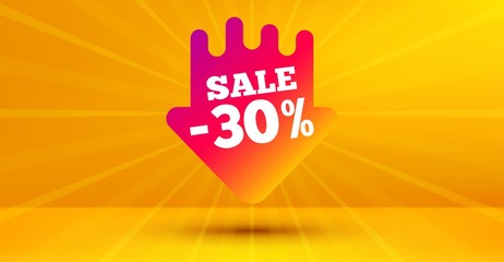 Discount banner shape