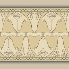 egyptian symbol ornamental  composition architecture