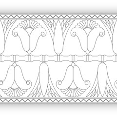 egyptian symbol ornamental  composition architecture