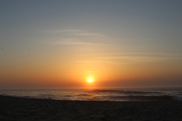 Sunset Over Sea