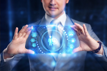 Business, Technology, Internet and network concept. Cyber Security Data Protection Privacy concept.