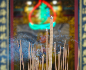 Incense Sticks at a Chinese Temple