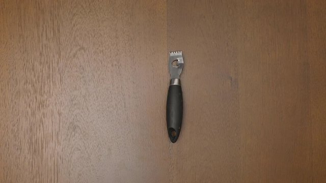 zester placed on table straight