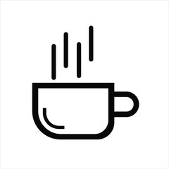 coffee icon with steam
