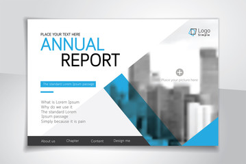 Horizontal vector background template for page covers, flyers, leaflets or advertising billboards