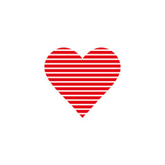Horizontal heart icon. Heart sketch icon for web and mobile.