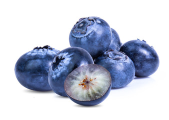blueberry ,blueberries fruit isolated on white background