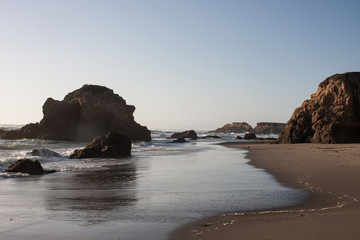 Coast line in Fort Bragg, Northern California