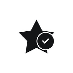 business value icon. with a checkmark symbol in a circle. vector illustration