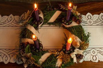 christmas advent wreath