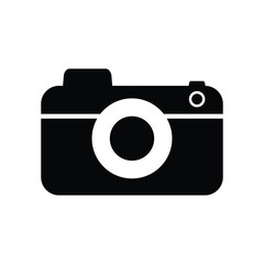Photo camera icon on white background. vector illustration