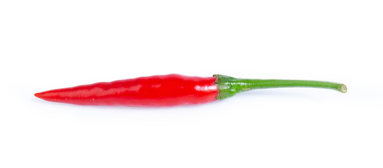 red chilli isolated on white background