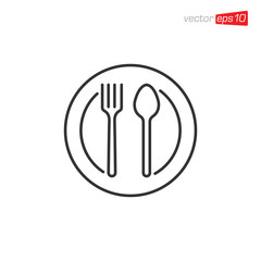Cutlery Icon Design Vector Template