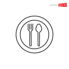 Cutlery Icon Design Vector Template