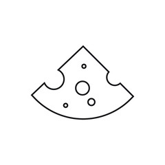 cheese icon flat design. vector illustration