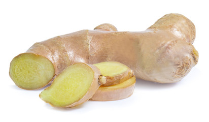 ginger root isolated on white background