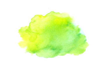 green sponge isolated on white background