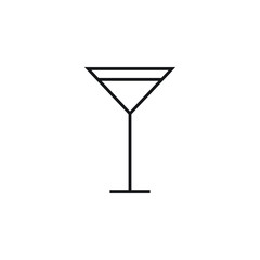 Martini cocktail icon design, vector illustration