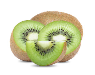 Fototapeta na wymiar Kiwi fruit isolated on white background