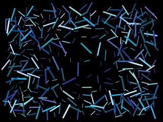 Colorful confetti restangles falling.